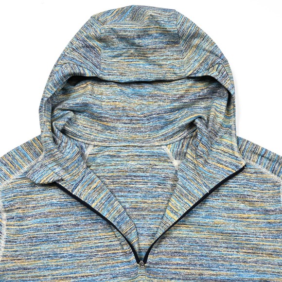Lululemon Surge Warm Sweatshirt Mens Large Blue Space Dye‎ Camo Alberta Lake - Picture 5 of 8